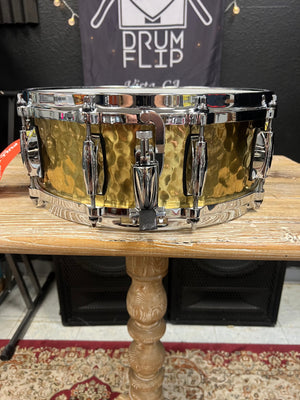 Gretsch Full Range Hammered Brass 14x5” Snare Drum