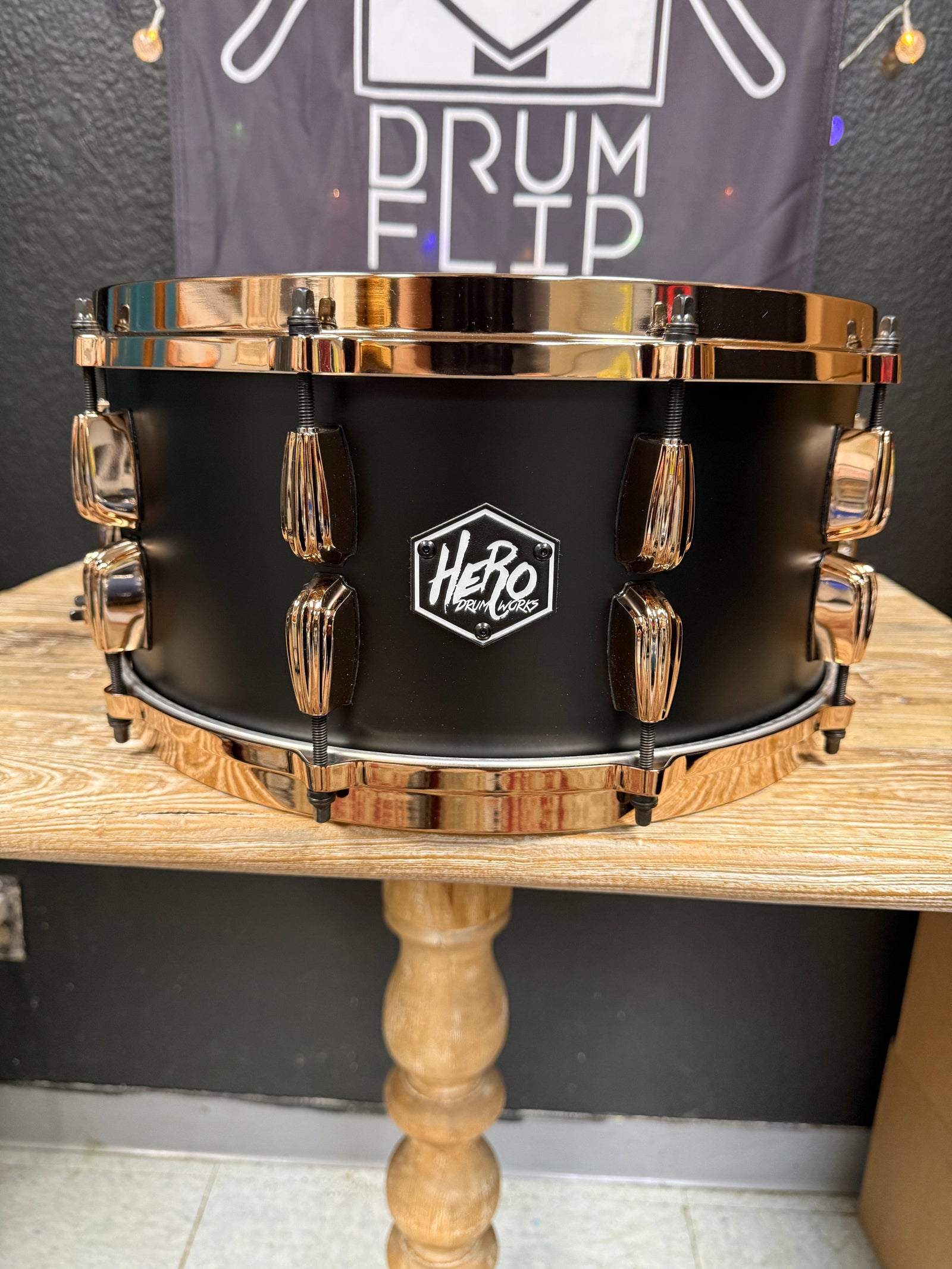 Hero Drum Works 14x6.5” Brass Snare Drum