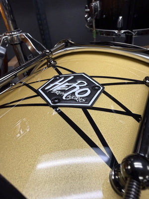 Hero Drum Works 14x7” Cream Sparkle Snare Drum