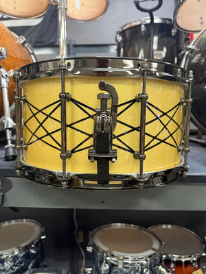 Hero Drum Works 14x7” Cream Sparkle Snare Drum