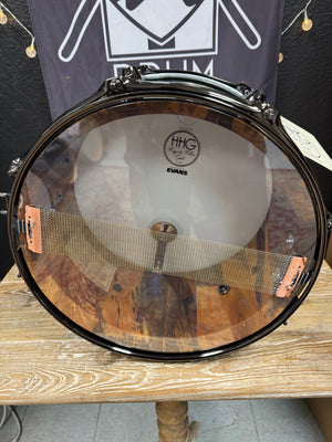 HHH Drums 14x7” Spalted Sycamore Snare Drum