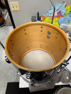 Ludwig Black Diamond Pearl 3pc Drum Set