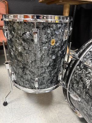 Ludwig Black Diamond Pearl 3pc Drum Set