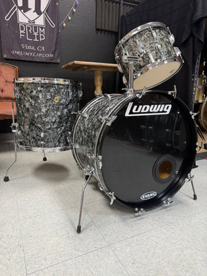 Ludwig Black Diamond Pearl 3pc Drum Set