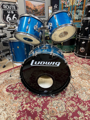Ludwig Blue Sparkle 4pc Drum Set