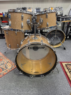 Ludwig Champagne Sparkle 4pc 1969 Drum Set