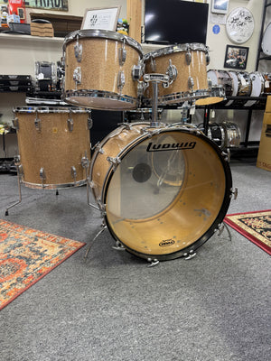 Ludwig Champagne Sparkle 4pc 1969 Drum Set