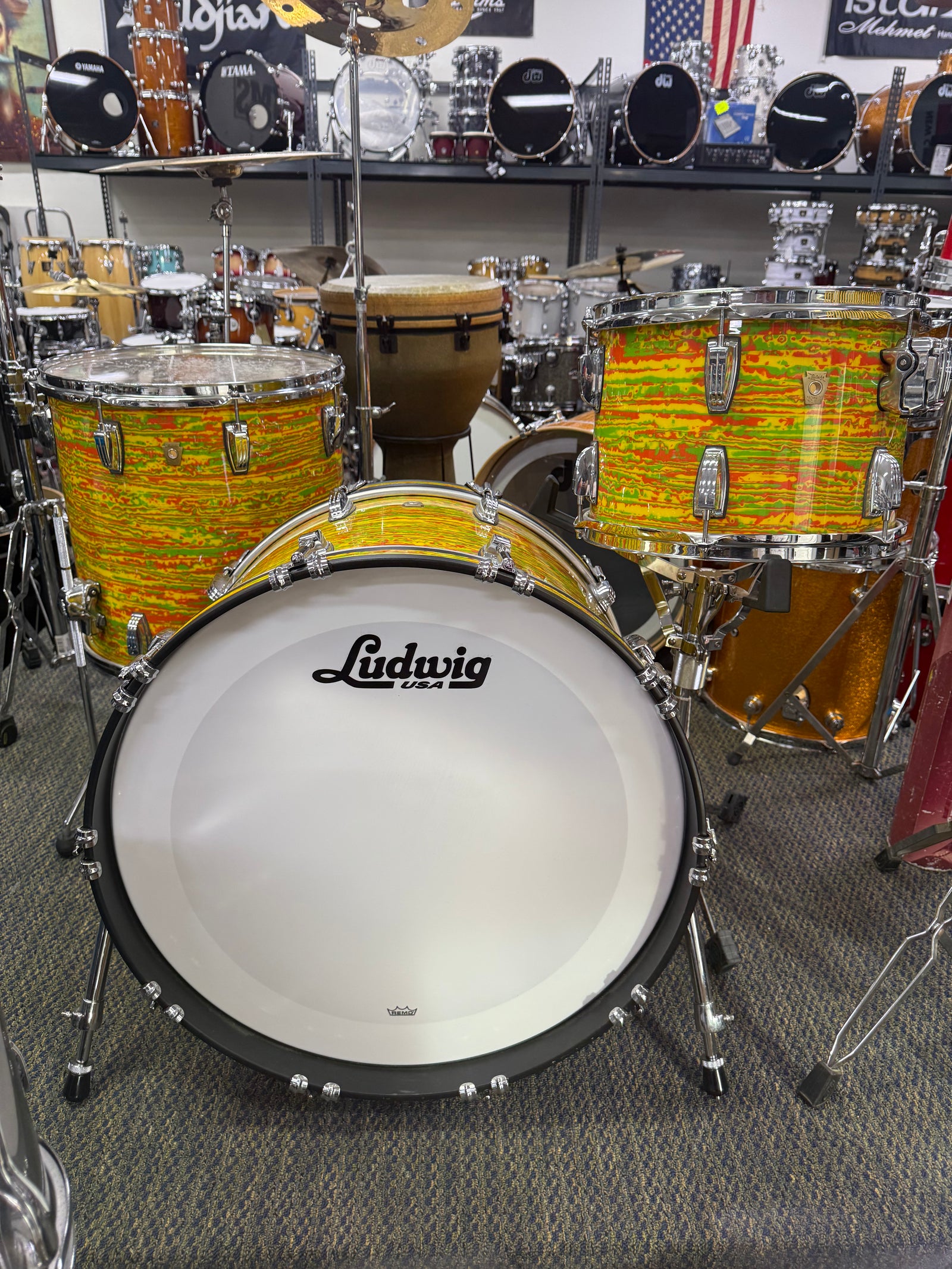 Ludwig Classic Maple Citrus Mod 3pc Drum Set