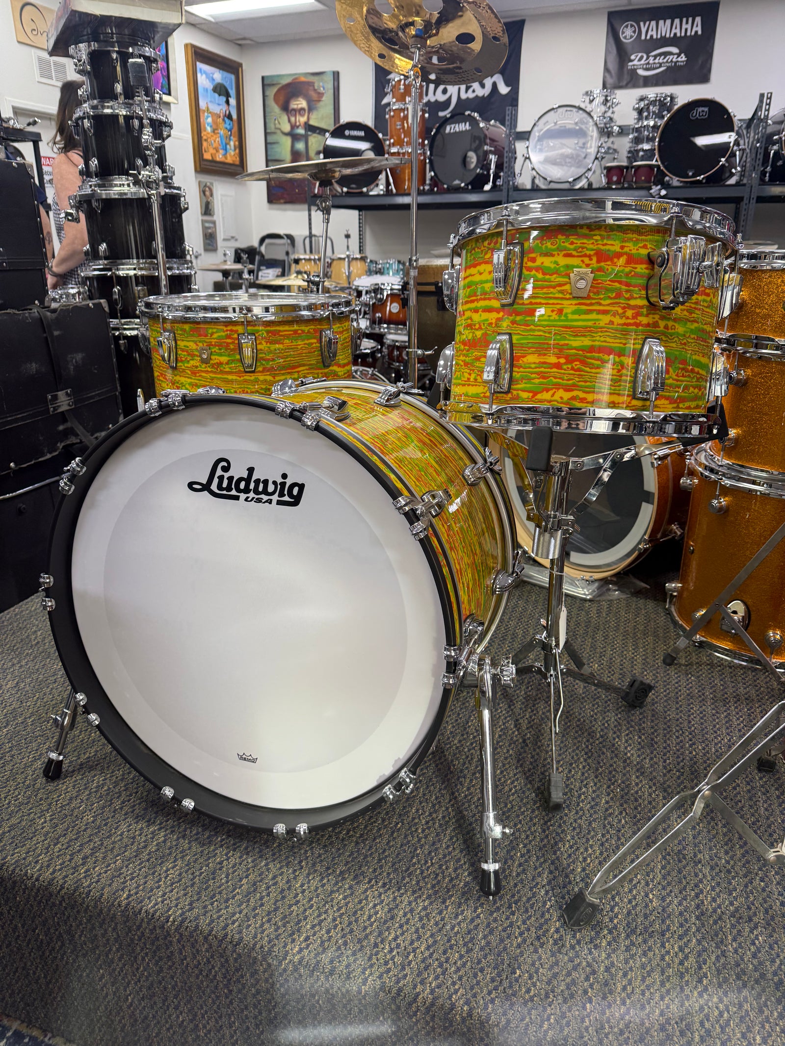 Ludwig Classic Maple Citrus Mod 3pc Drum Set