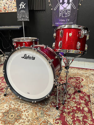 Ludwig Classic Maple Red Sparkle Pro Beat 24,16,13