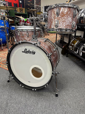 Ludwig Classic Oak Rose Marine Pearl 4pc Drum Set