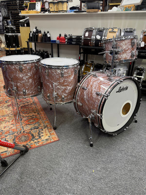 Ludwig Classic Oak Rose Marine Pearl 4pc Drum Set