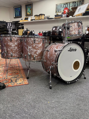 Ludwig Classic Oak Rose Marine Pearl 4pc Drum Set