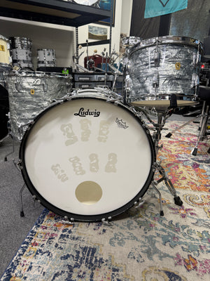 Ludwig Sky Blue Pearl 3pc Drum Set