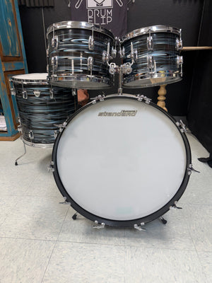 Ludwig Standard Blue Strata 4pc Drum Set