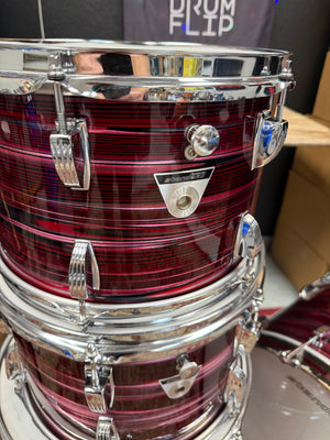 Ludwig Standard Ruby Red Strata 4pc Drum Set