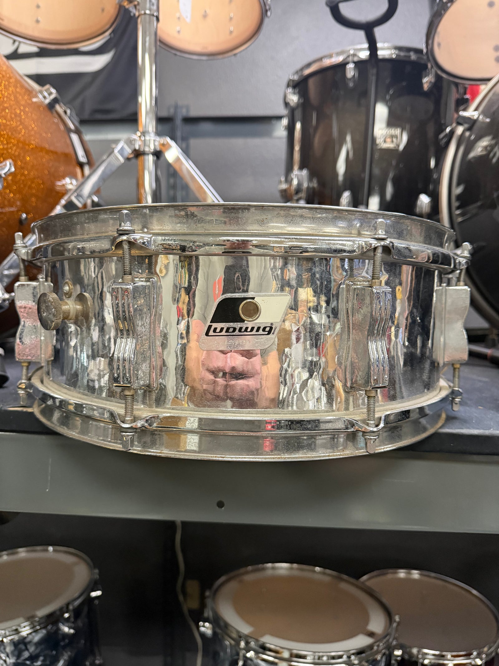 Ludwig 14x5” Chrome Over Wood Snare