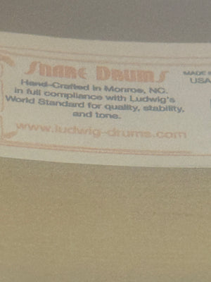 Ludwig 14x6.5” Raw Brass Phonic Snare Drum