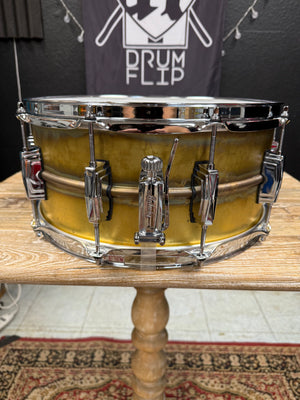 Ludwig 14x6.5” Raw Brass Phonic Snare Drum