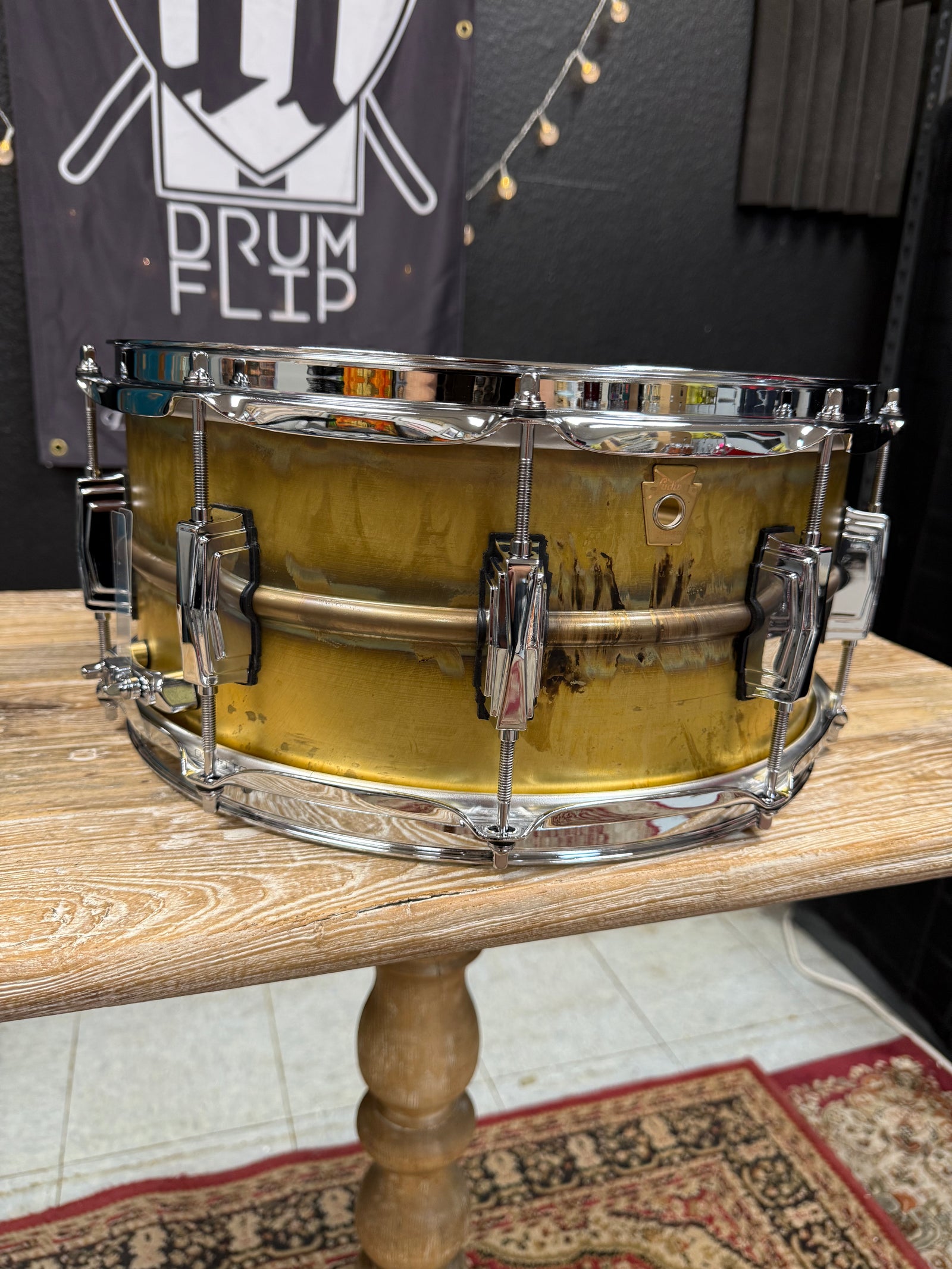 Ludwig 14x6.5” Raw Brass Phonic Snare Drum