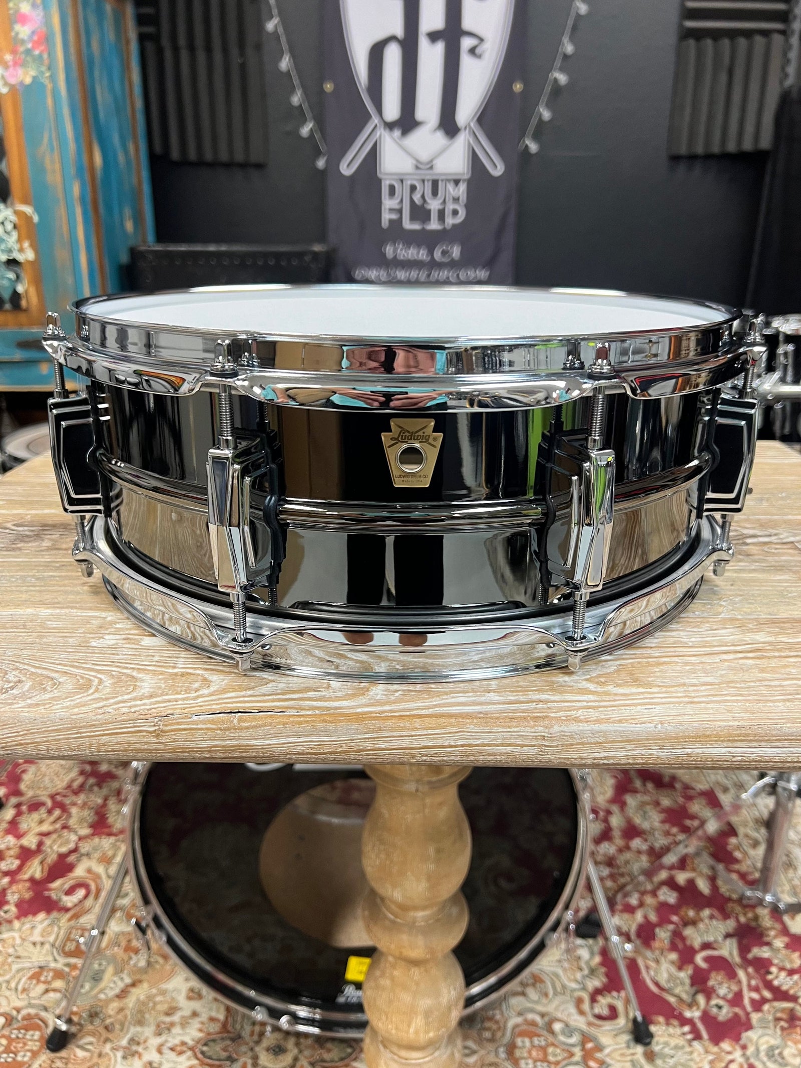 Ludwig Black Beauty 14x5” Snare Drum LB414