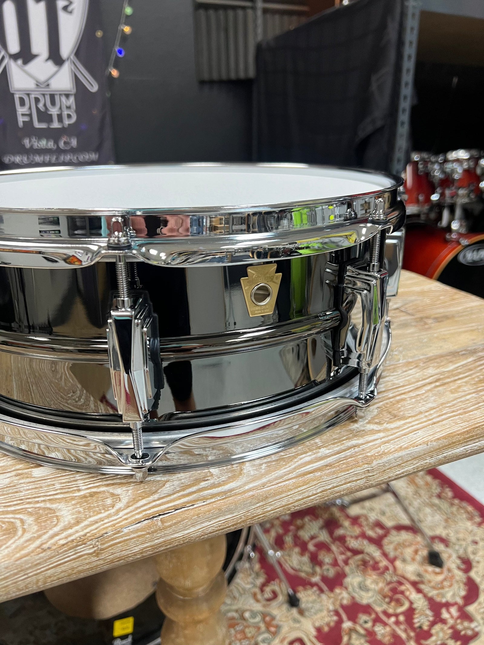 Ludwig Black Beauty 14x5” Snare Drum LB414