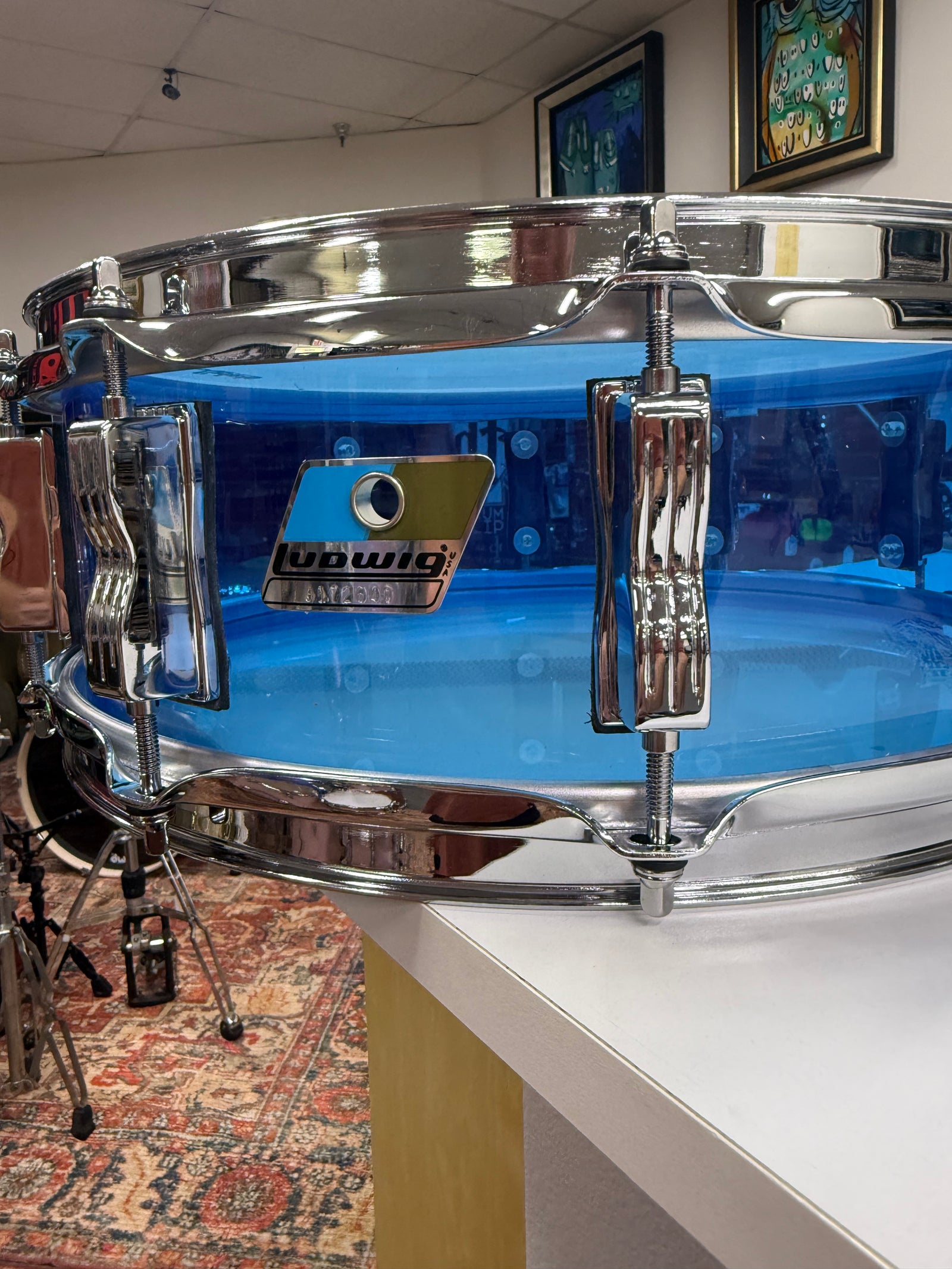 Ludwig Blue Vistalite 14x5” Snare Drum