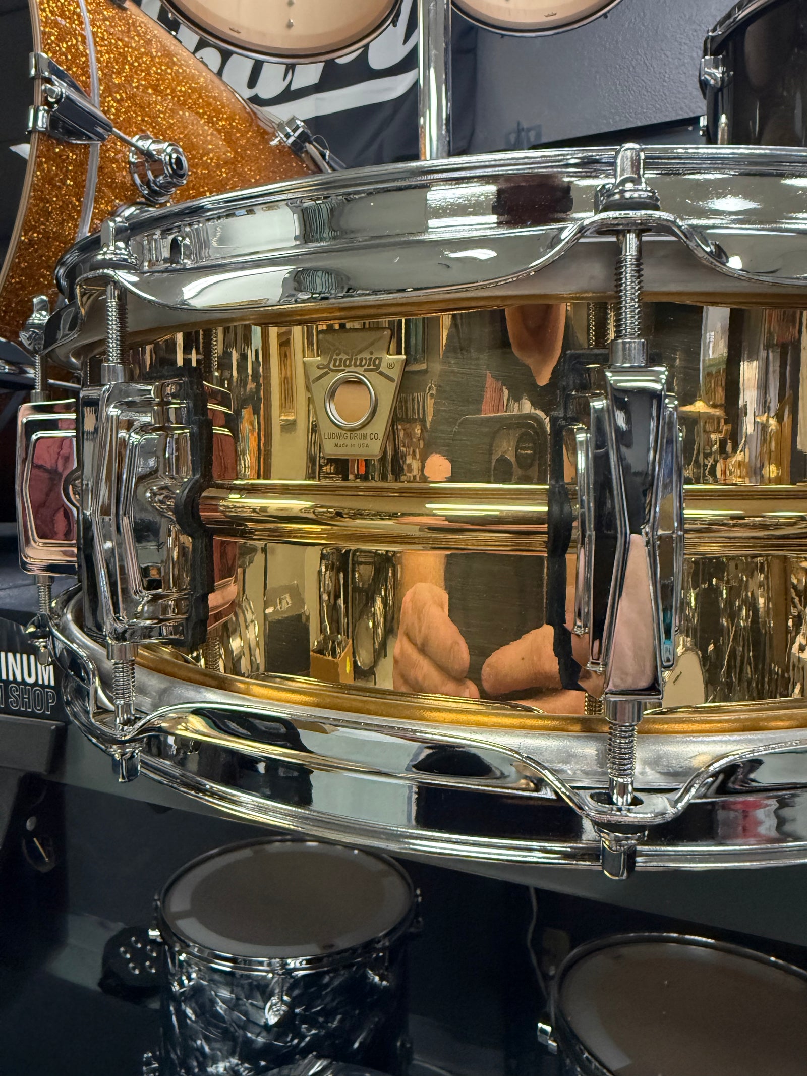 Ludwig Bronze Phonic B Stock Snare Drum 14x5”