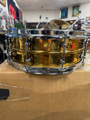 Ludwig Hammered Brass Snare Drum 14x5”