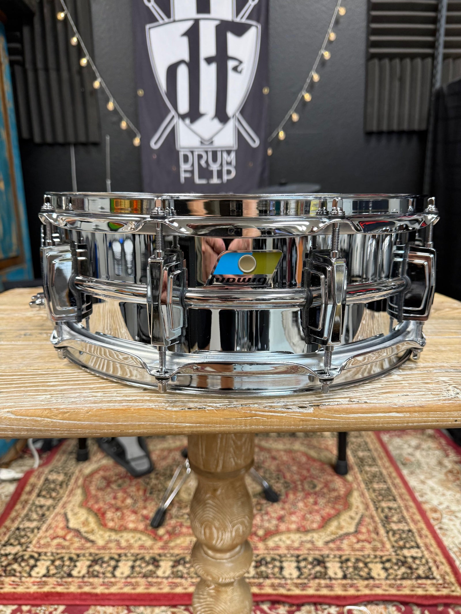 Ludwig Supraphonic Chrome Over Brass 14x5” Snare Drum B Stock