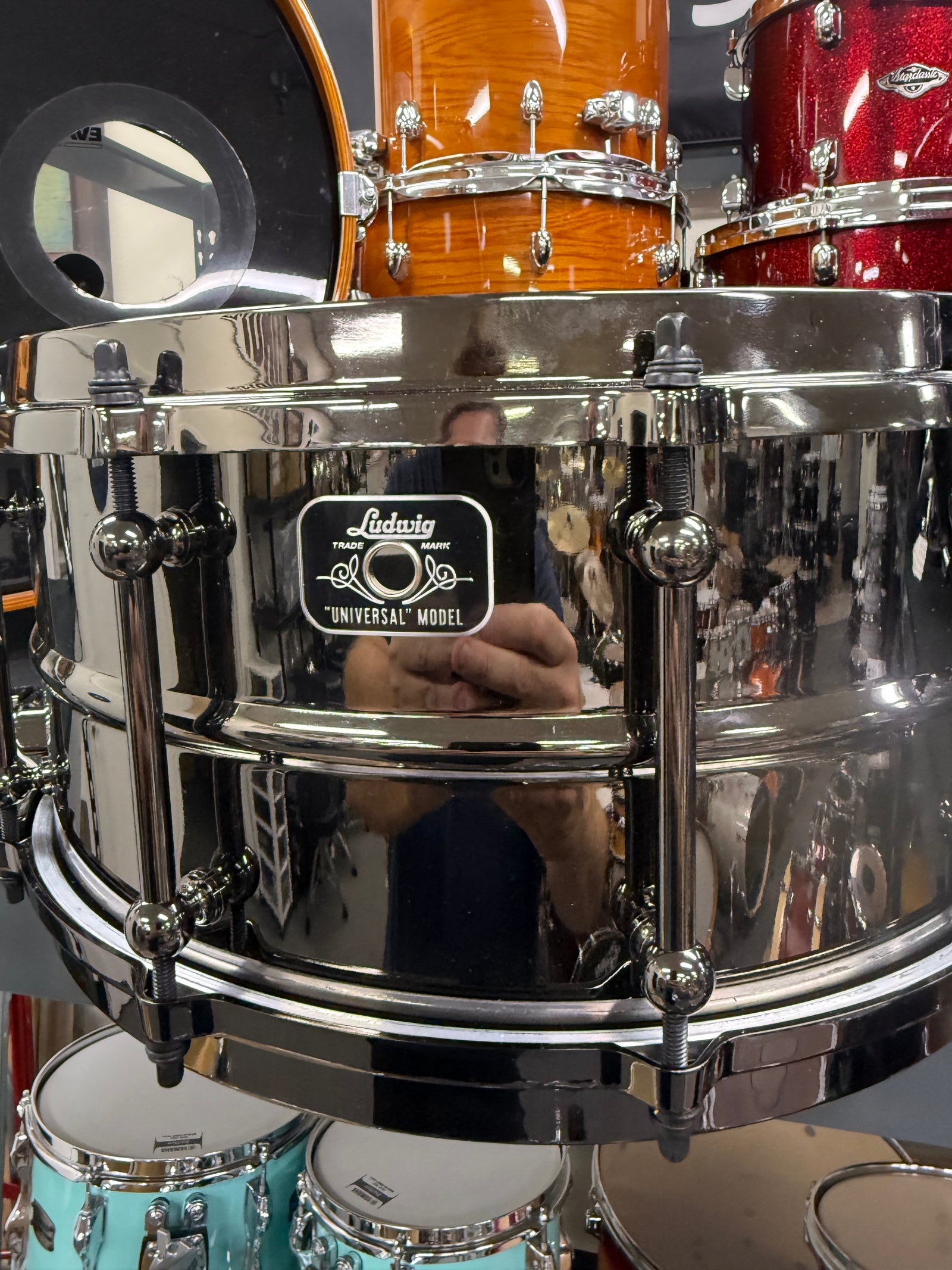 Ludwig Universal brass snare drum 14x6.5”