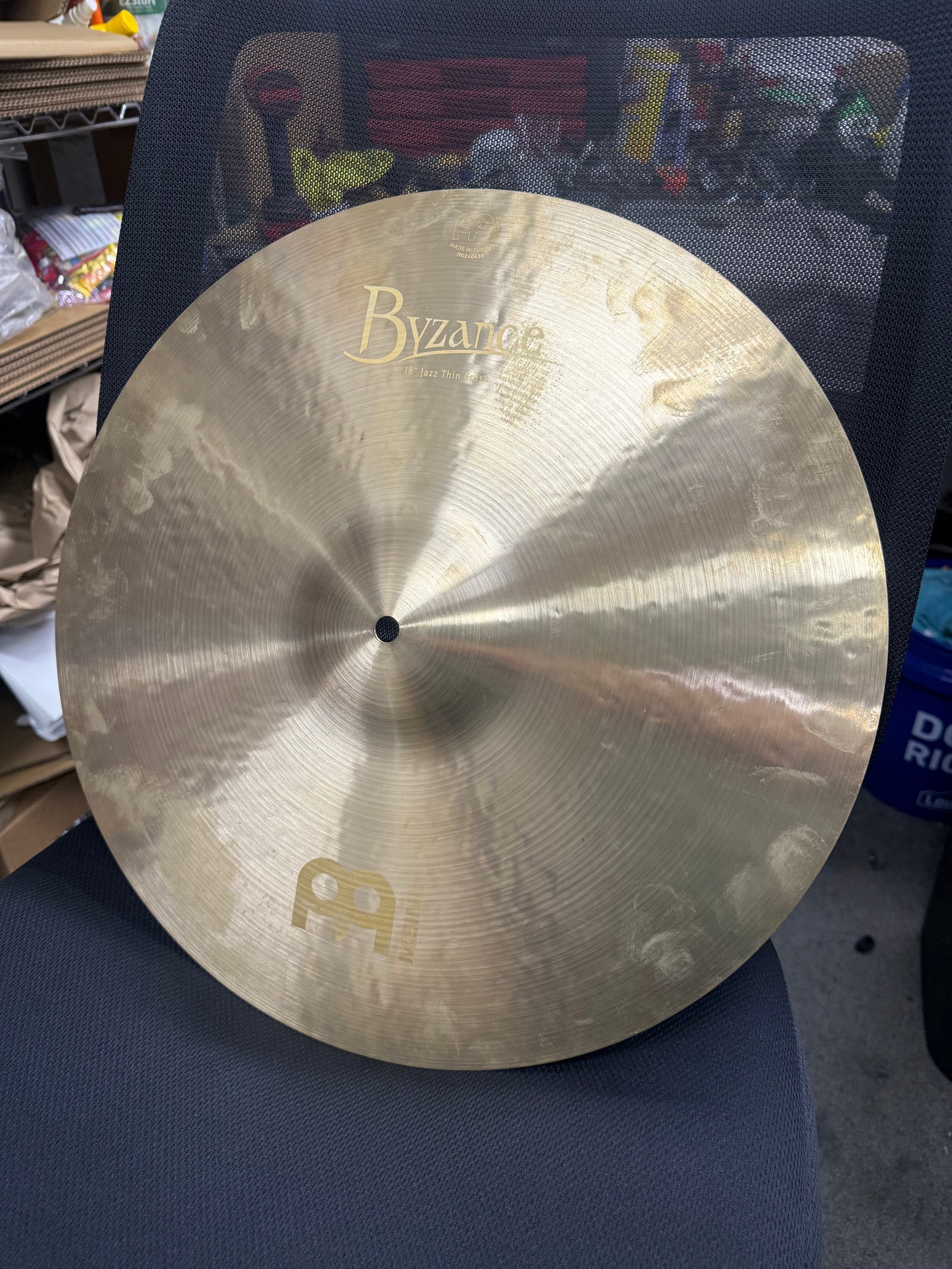 Meinl 18” Byzance Jazz Thin Crash cymbal