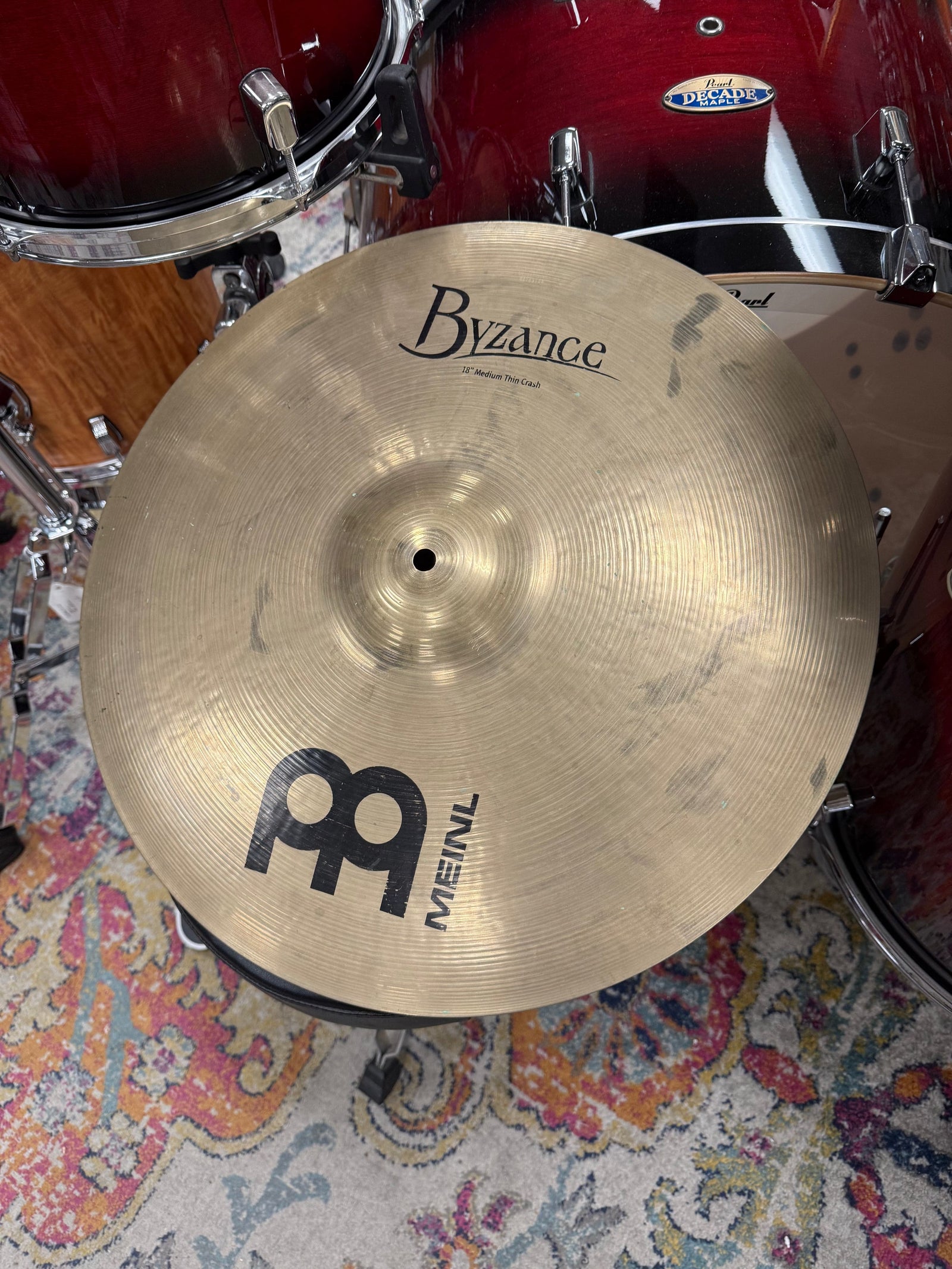 Meinl Byzance 18” Medium Thin Crash Cymbal