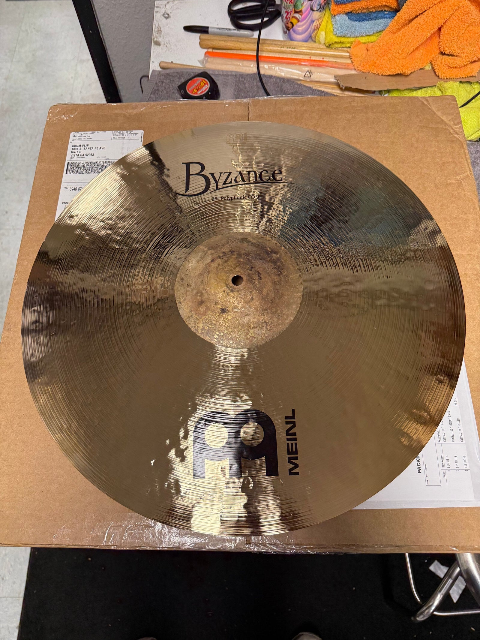 Meinl Byzance Brilliant Polyphonic Crash Cymbal 20”