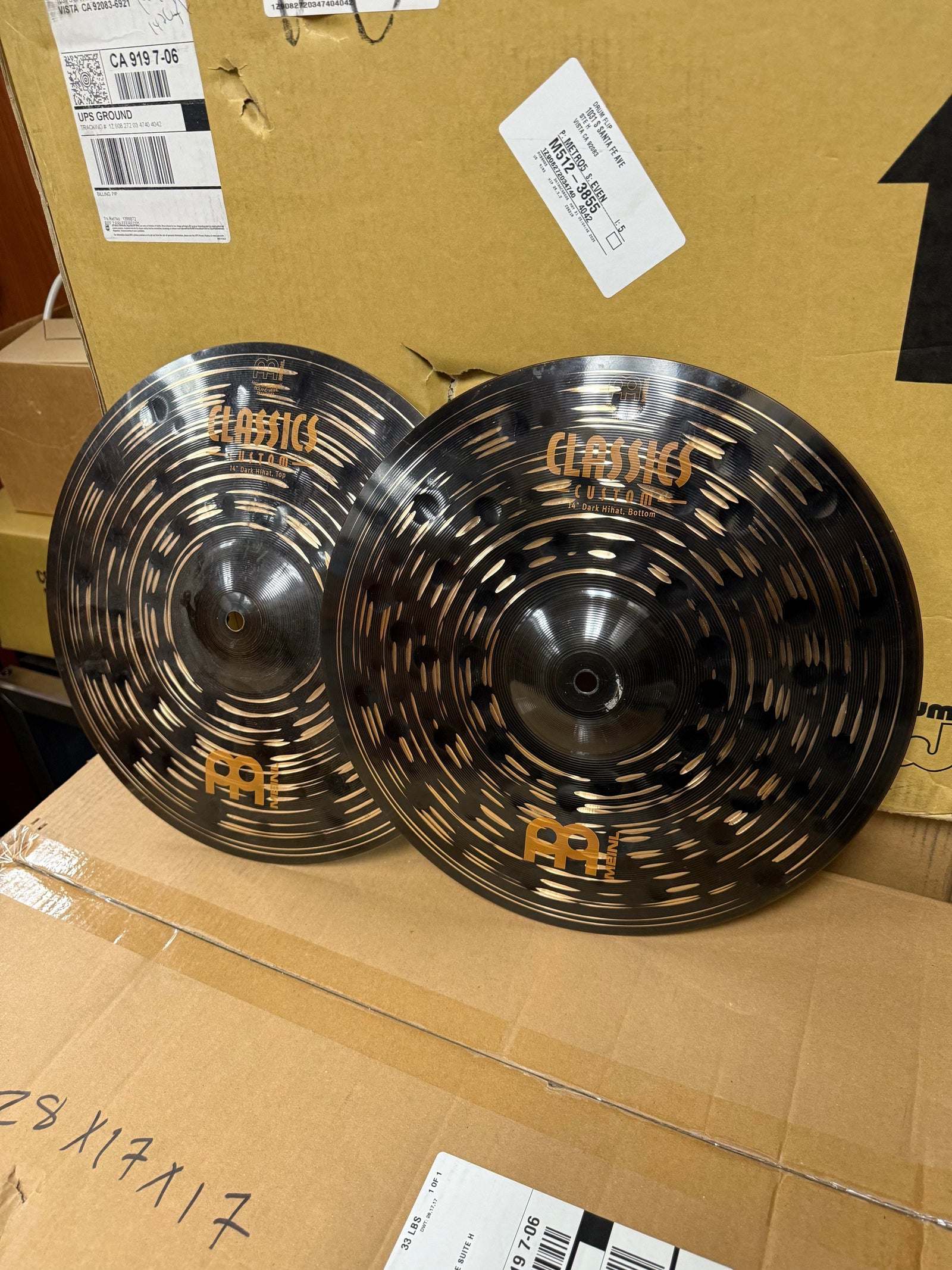 Meinl Classics Custom 14” Dark hi hat Cymbals