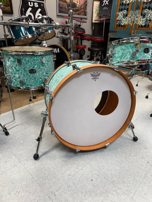 On The Edge Aqua Green 3pc Drum Set