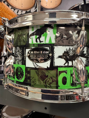 On The Edge 13x6.5” Dino Snare Drum