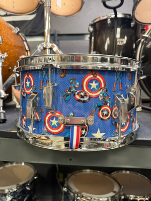 On The Edge 13x7” Captain America Snare Drum