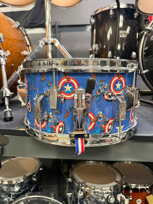 On The Edge 13x7” Captain America Snare Drum