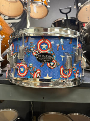 On The Edge 13x7” Captain America Snare Drum