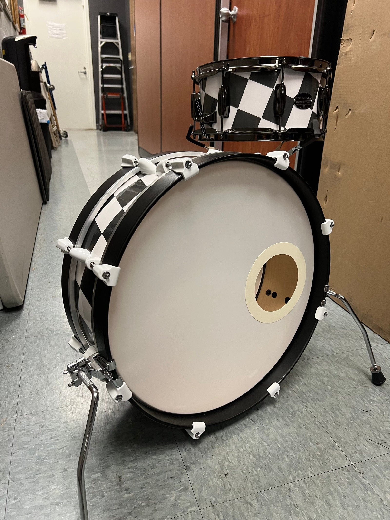 On The Edge Checkerboard 2pc Drum Set