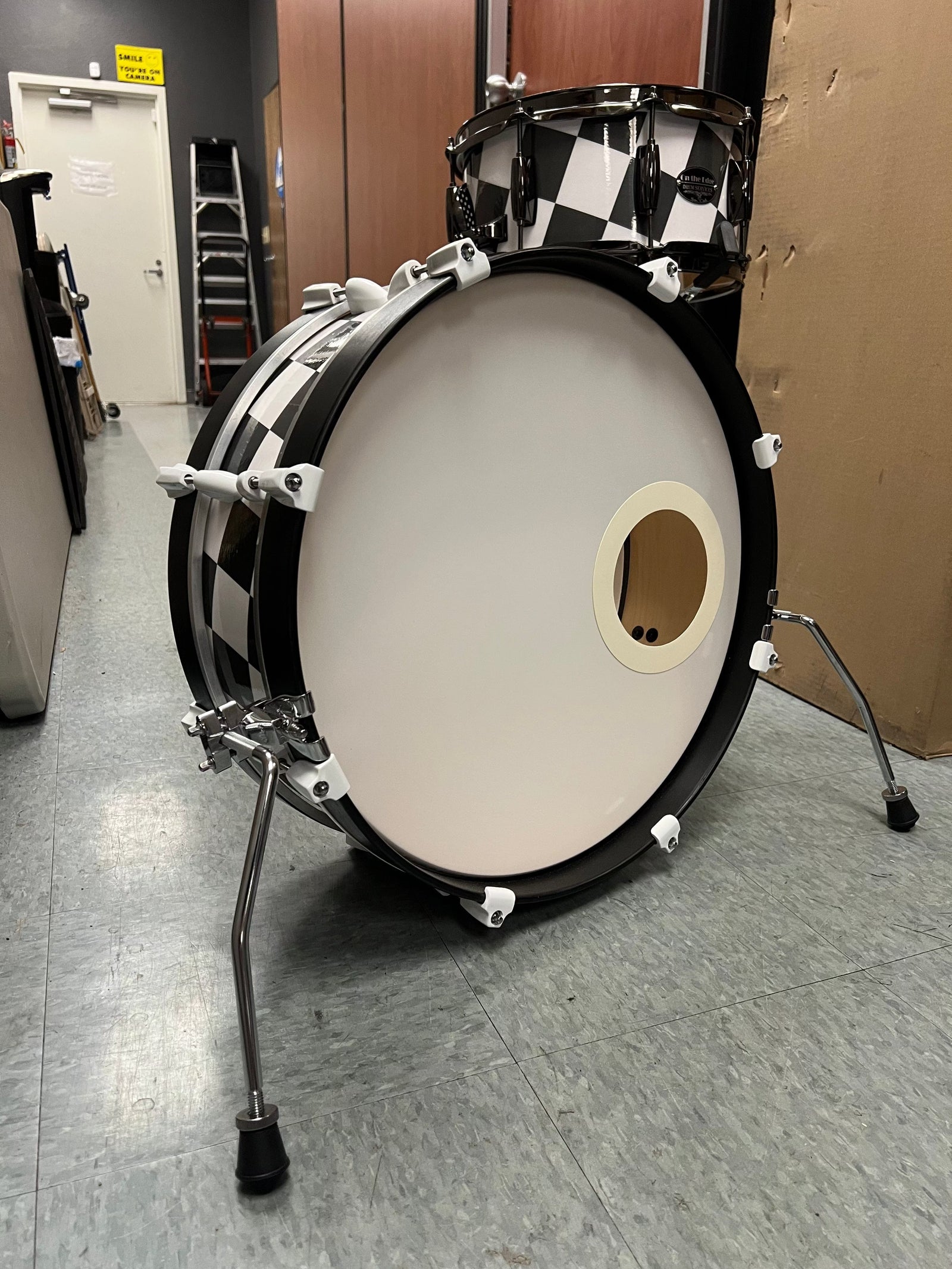 On The Edge Checkerboard 2pc Drum Set