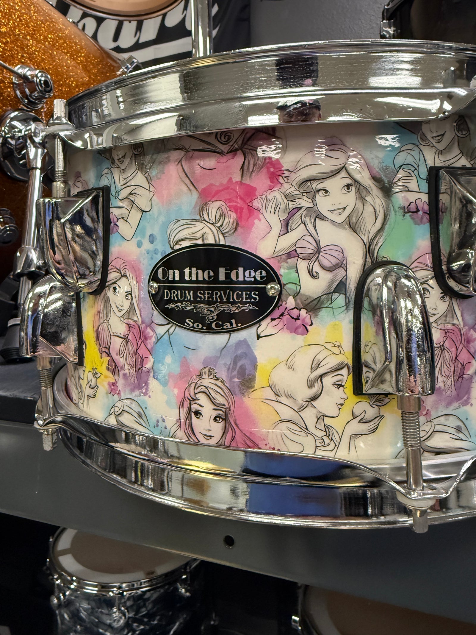 On The Edge Disney Princesses Snare Drum 12x6”