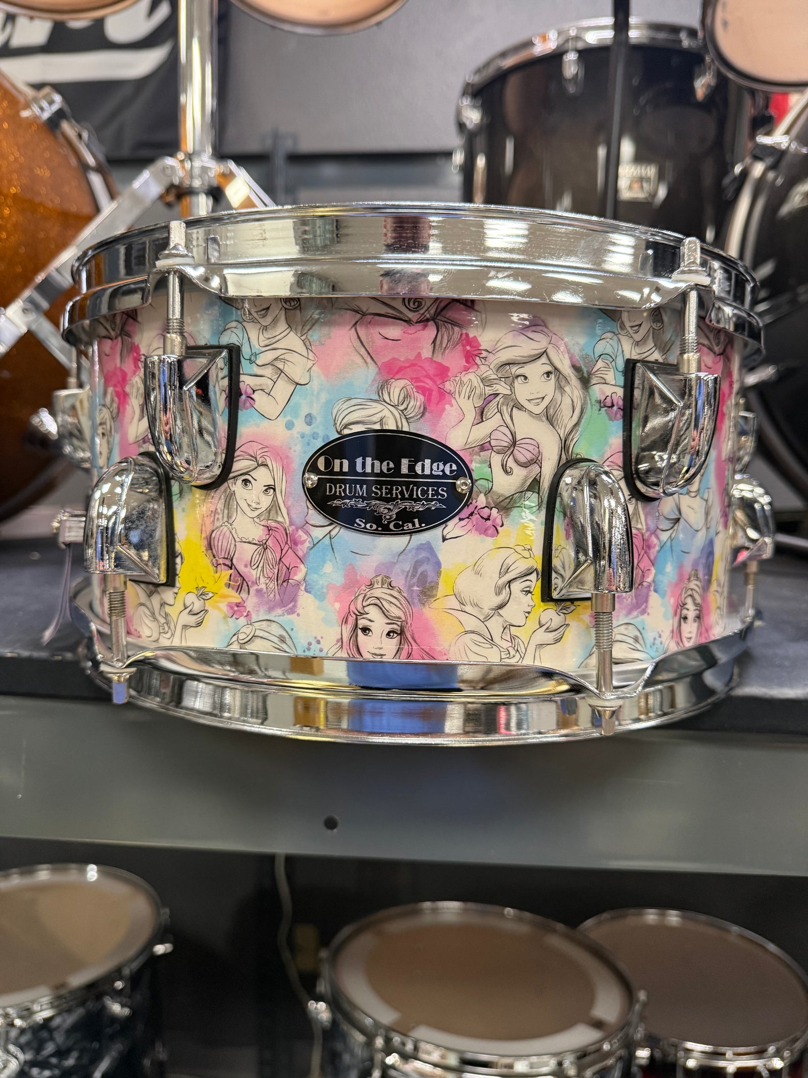 On The Edge Disney Princesses Snare Drum 12x6”