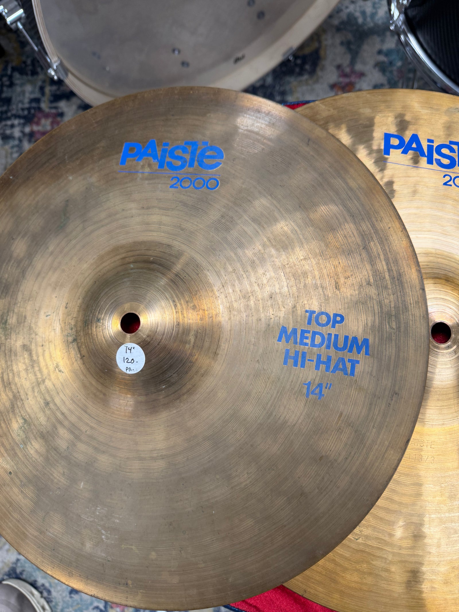 Paiste 14” Blue Label 2000 series hi hats Artist Owned
