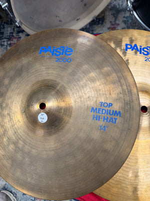Paiste 14” Blue Label 2000 series hi hats Artist Owned