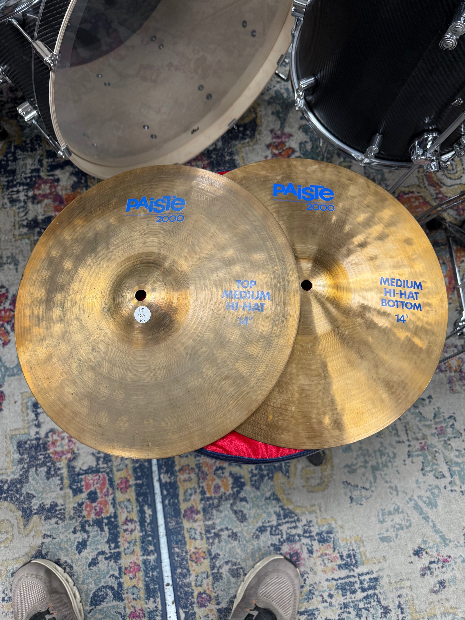 Paiste 14” Blue Label 2000 series hi hats Artist Owned