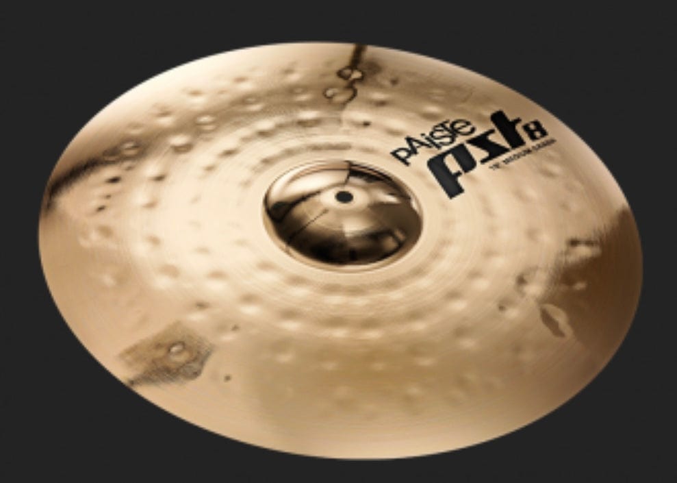 Paiste 16” PST 8 Reflector Medium Crash Cymbal