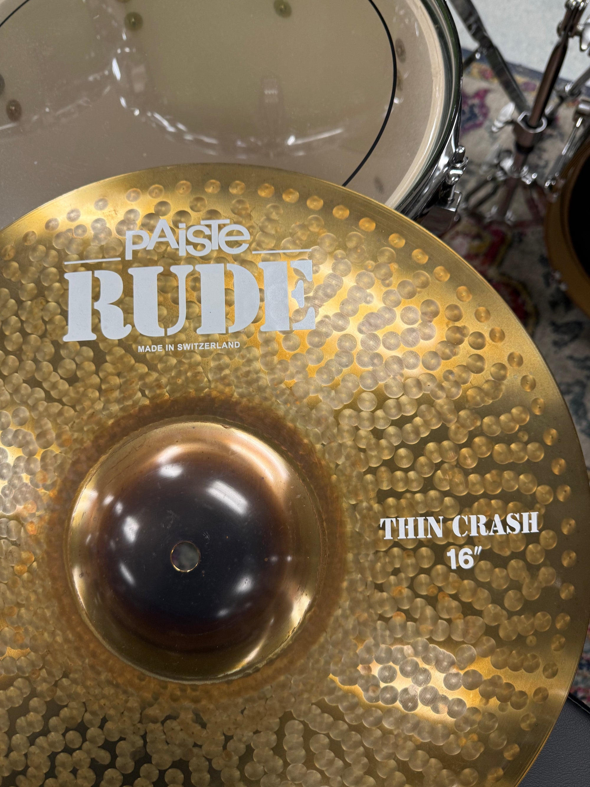 Paiste 16” RUDE Thin Crash Cymbal
