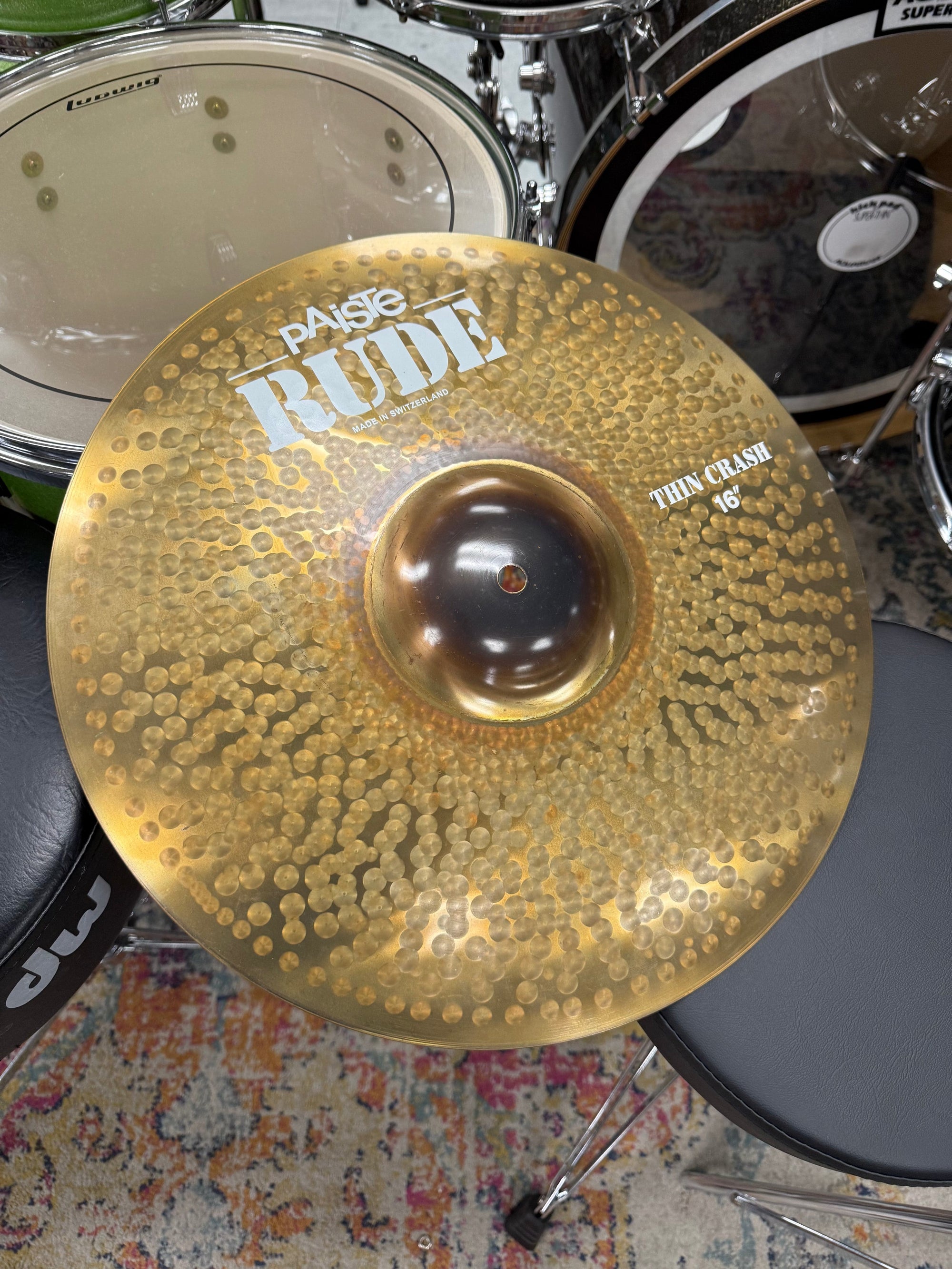Paiste 16” RUDE Thin Crash Cymbal